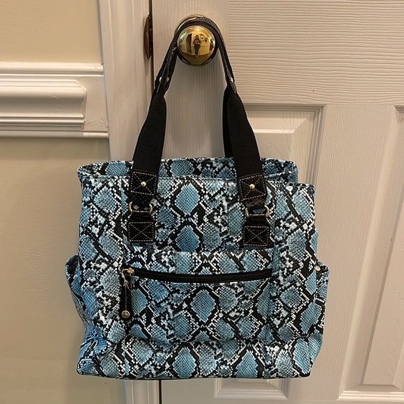 Samantha Brown Python Embossed Metro Tote - Picture 2 of 8